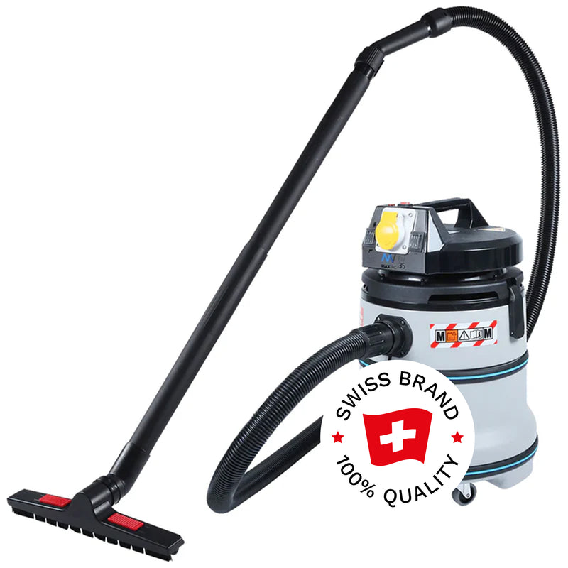 Industriesauger DV35-MB | 35 Liter | Klasse M | 1200 W | Werkzeugsteckdose | Nass & Trocken | Maxvac