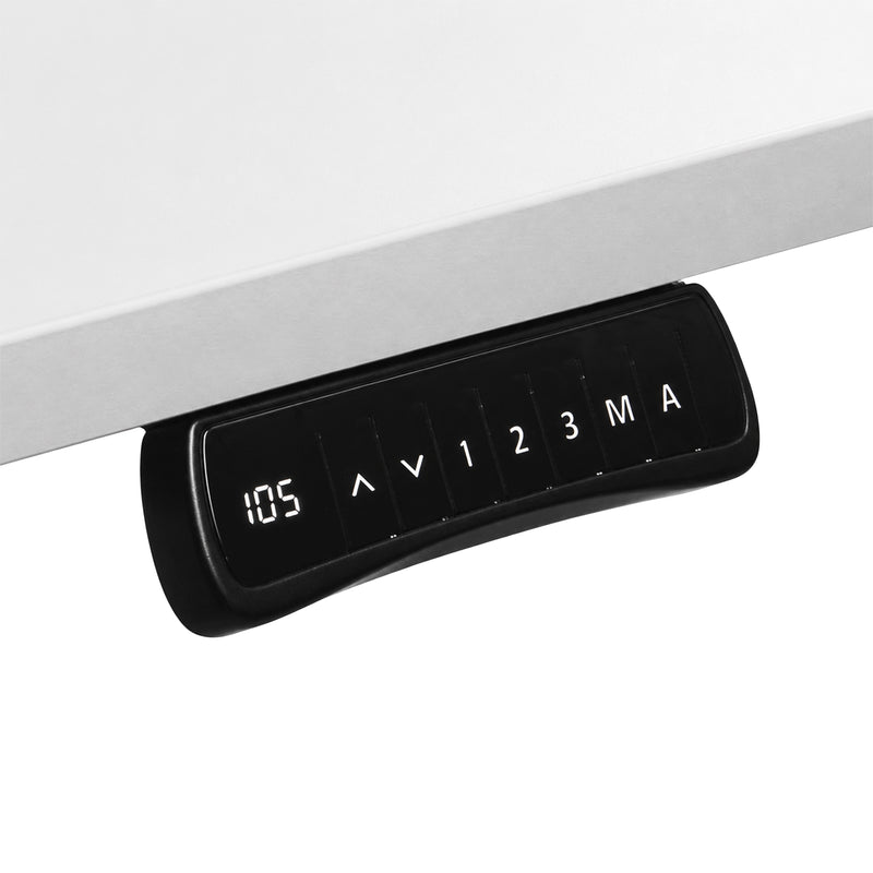 Schreibtisch höhenverstellbar 160-200 × 80 cm | Höhe 60,5-125,5 cm | 25 mm Tischplatte | 2 Motoren | Memory-Funktion | 100 kg belastbar | diverse Farben | Flex Modul