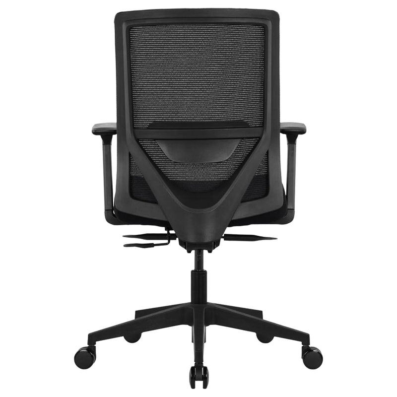 Ergonomischer Bürostuhl | Synchron-Mechanik mit Gewichtsautomatik | Sitztiefenverstellung 47–52 cm | 3D-Armlehnen | integrierte Lendenstütze | Netzrücken | bis 150 kg | Suria