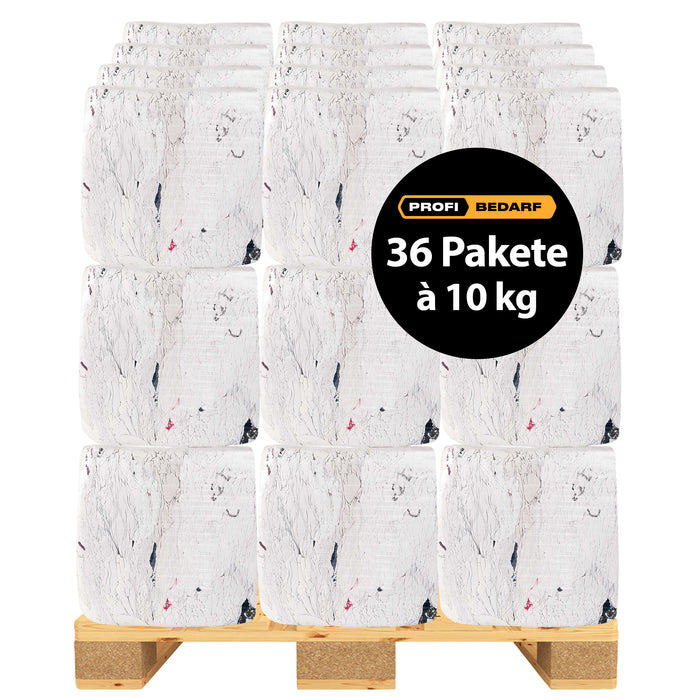 Palette | Putzlappen Trikot Weiss | 10 kg | sehr saugstark | lösungsmittelbeständig