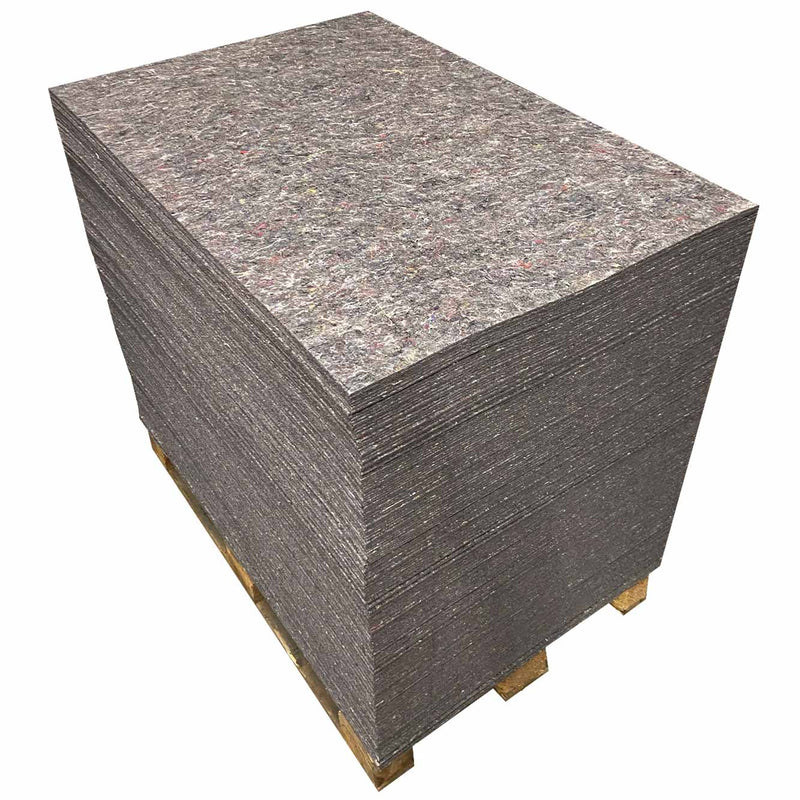 Palette Vliesfaserplatten Bodenschutz | 80 x 120 cm | 1200 g/m²