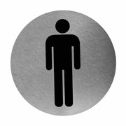 Beschilderung Edelstahl | 116 mm | selbstklebend | Mediclinics PS000CS