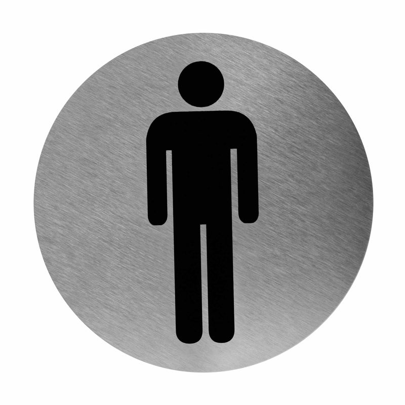 Beschilderung Edelstahl | 116 mm | selbstklebend | Mediclinics PS000CS