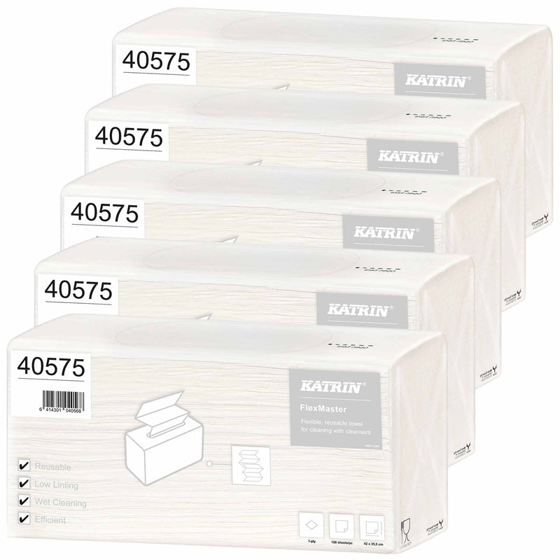 Industriewischtücher FlexMaster | 1-lagig | 42 × 35,5 cm | wiederverwendbar | Katrin 40575