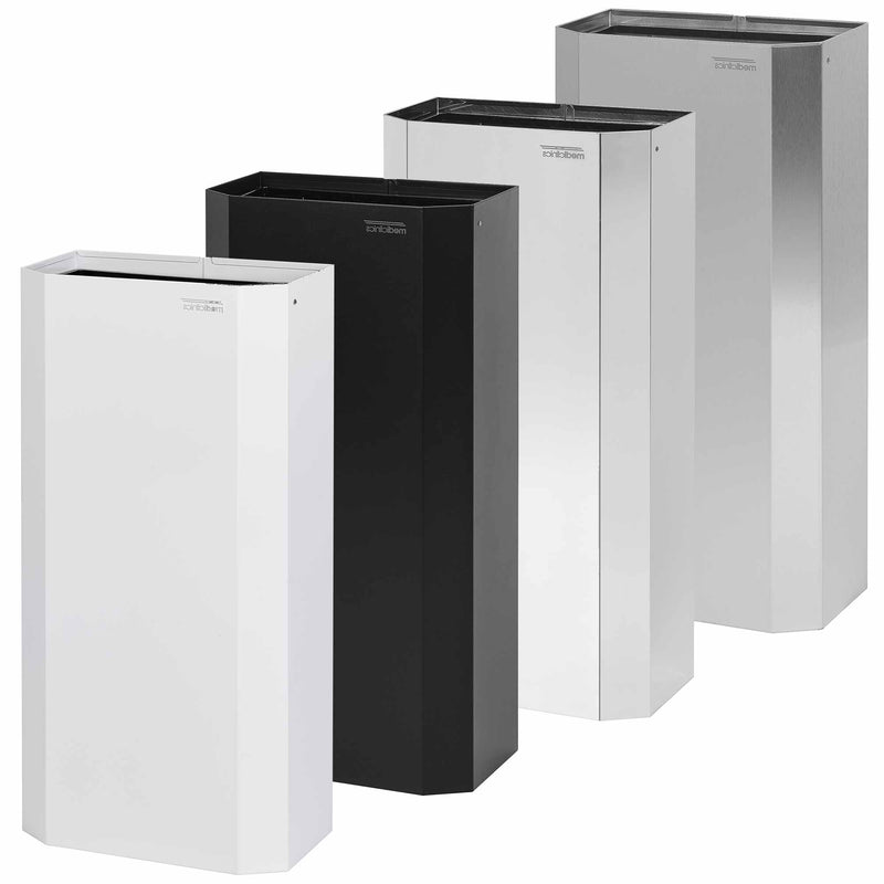 Abfalleimer Edelstahl offen | 40 Liter | Mediclinics PPA4279