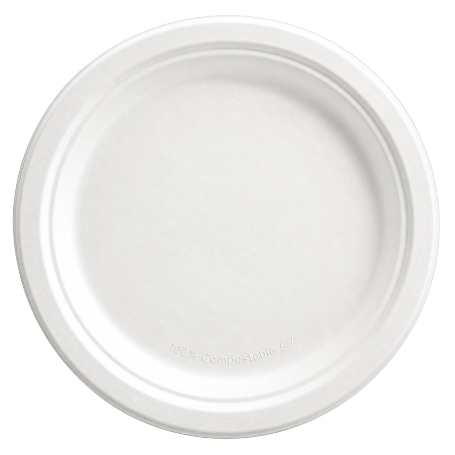 Einwegteller 26 cm | öl- & fettbeständig | mikrowellengeeignet | biologisch abbaubar