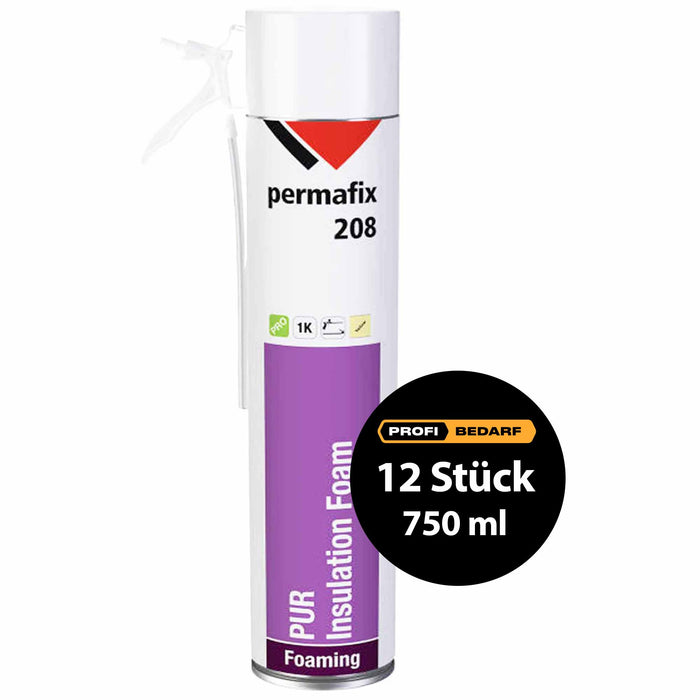 PUR 1K Isolierschaum mit Kombiventil | 750 ml | Permafix 208-Profibedarf Online-Shop