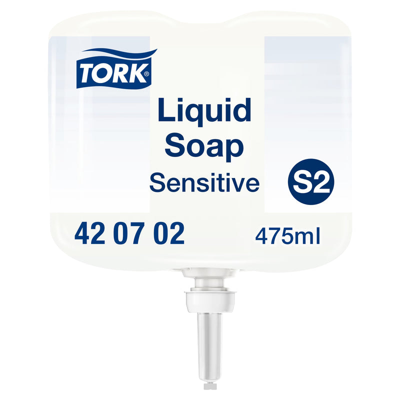 Mini Flüssigseife S2 | für sensible Haut | weiss | 475 ml | Premium | TORK 420702