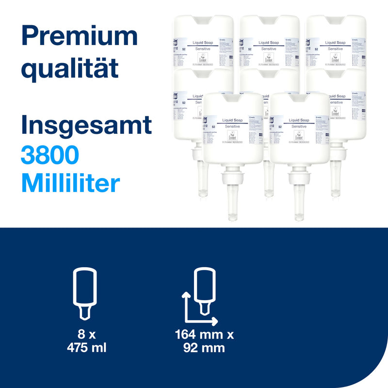 Mini Flüssigseife S2 | für sensible Haut | weiss | 475 ml | Premium | TORK 420702