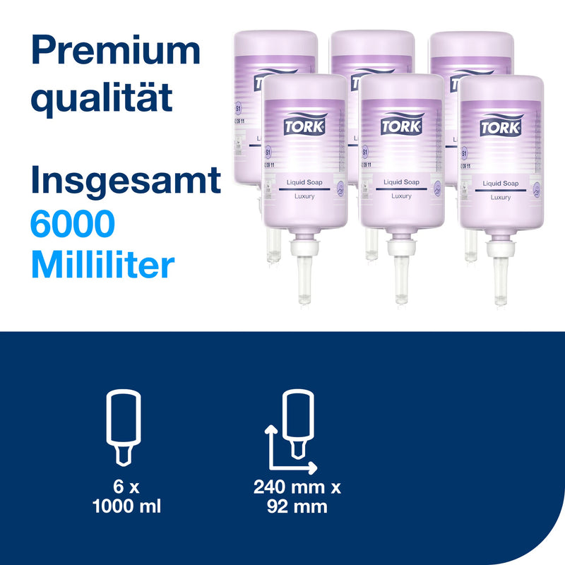 Flüssigseife S1 | luxuriös | zartlila | 1000 ml | Premium | TORK 420911