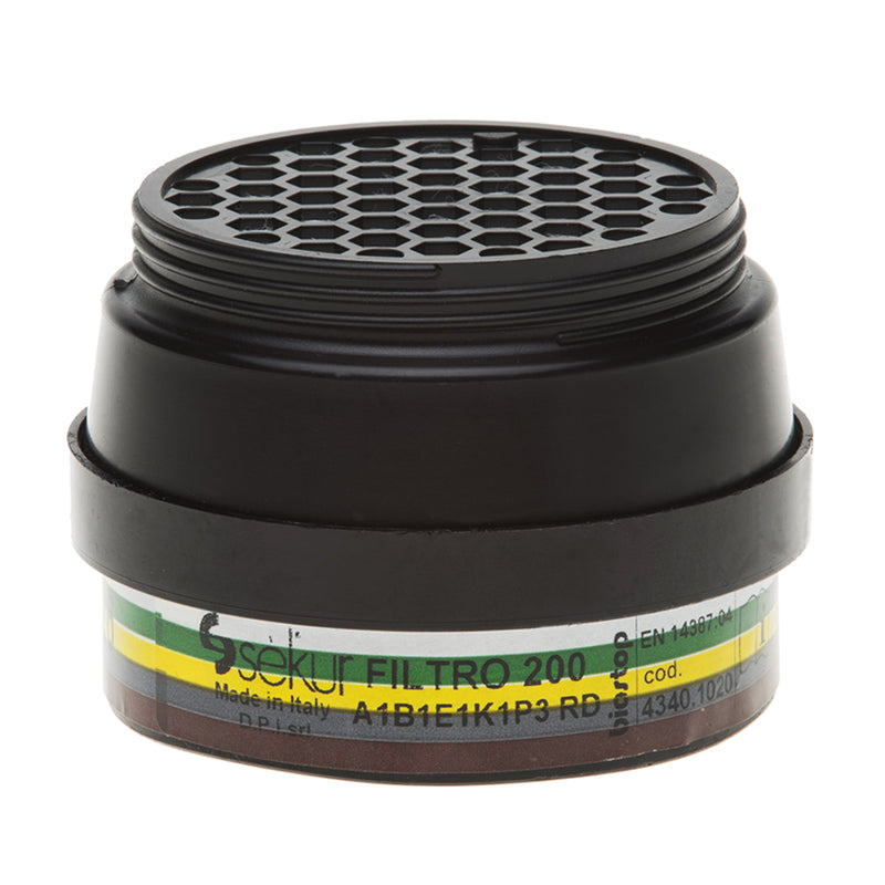 Kombifilter 200 A1 B1 E1 K1-P3R D | Gase & giftige Partikel | DIN EN 14387 | Ekastu Safety