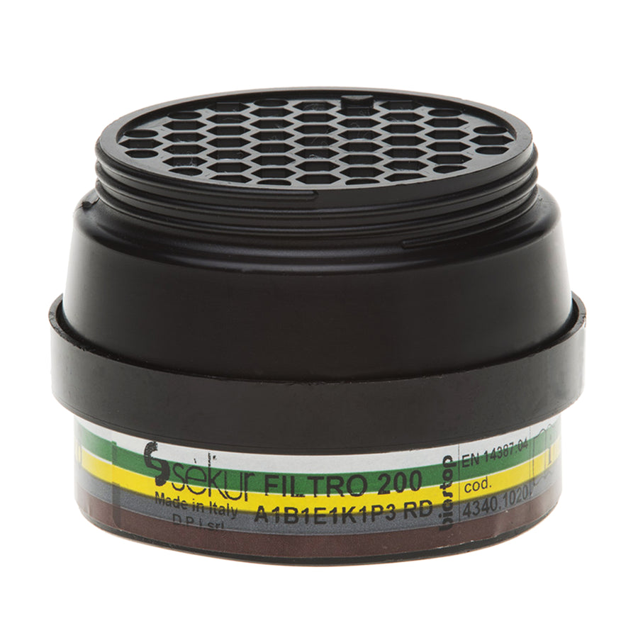 Kombifilter 200 A1 B1 E1 K1-P3R D | Gase & giftige Partikel | DIN EN 14387 | Ekastu Safety