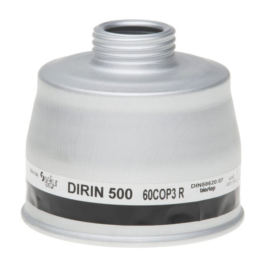 Kohlenmonoxid-Filter DIRIN 500 60 CO-P3R | DIN EN 14387 | Rundgewinde DIN EN 148-1 | Ekastu Safety