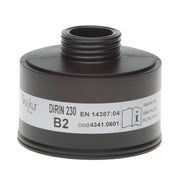 Gasfilter DIRIN 230 B2 | anorganische Gase | DIN EN 14387 | Rundgewinde DIN EN 148-1 | Ekastu Safety