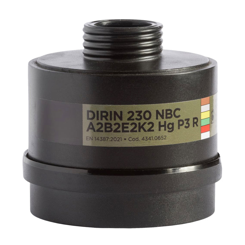 NBC-Kombifilter DIRIN 230 NBC A2B2E2K2Hg-P3 R | DIN EN 14387 | Rundgewinde DIN EN 148-1 | Ekastu Safety