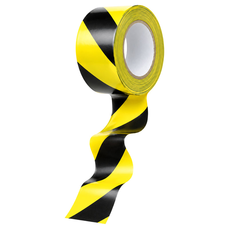 PVC-Warnband | 33 m × 50 mm | selbstklebend | schwarz-gelb | witterungsbeständig | Schuller Eh’klar Warning Tape