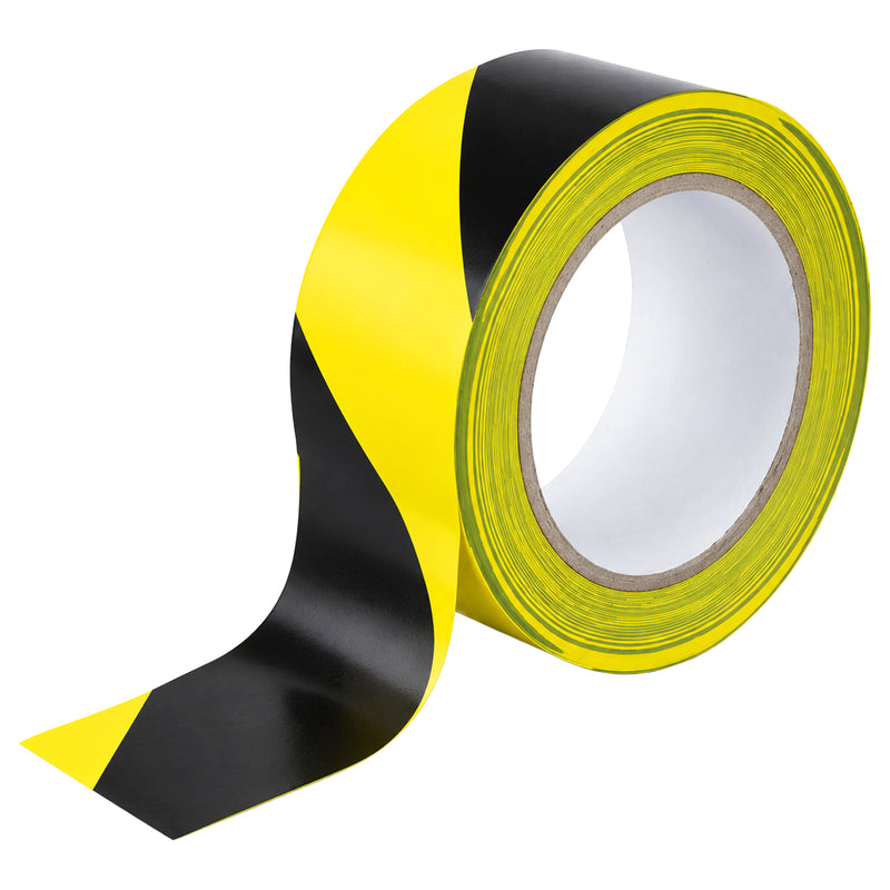 PVC-Warnband | 33 m × 50 mm | selbstklebend | schwarz-gelb | witterungsbeständig | Schuller Eh’klar Warning Tape