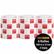 Handtuchrollen | 160 m x 21 cm | 2-lagig | Mischfaser | Katrin M2
