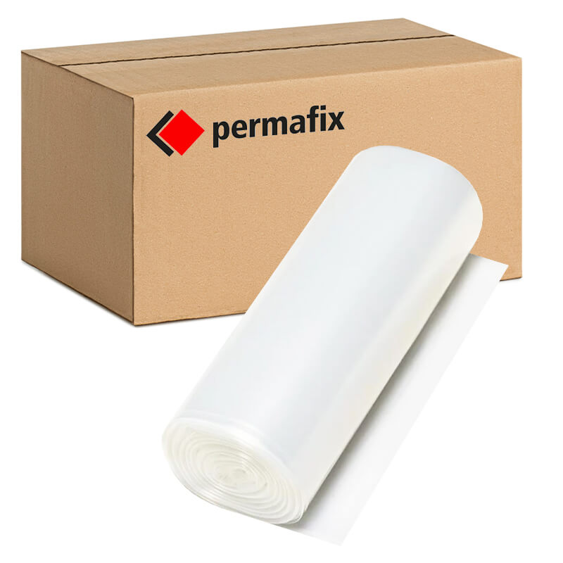 Bau-Abdeckfolie LDPE | 80 µm | 20 m x 20 cm | für Bauarbeiten | extra stark | Permafix 1560