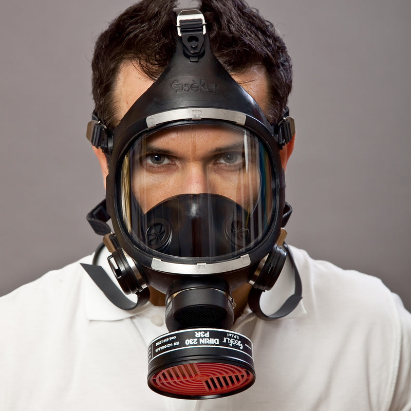 Vollmaske C 607/F | Klasse 3 | Rundgewinde DIN EN 148-1 | DIN EN 136 | Ekastu Safety