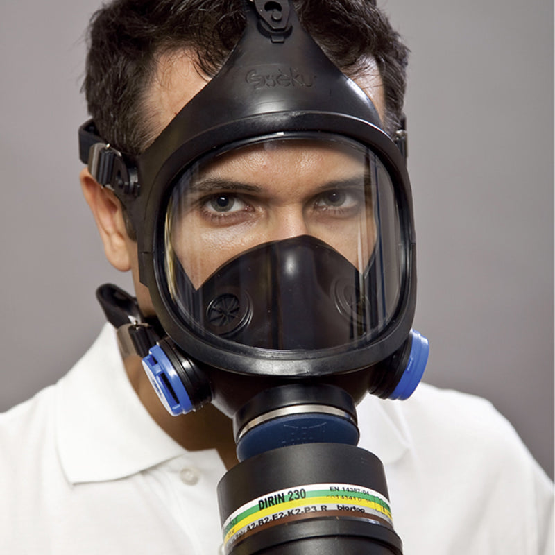 Vollmaske C 607/Selecta | Klasse 2 | Rundgewinde DIN EN 148-1 | DIN EN 136 | Ekastu Safety