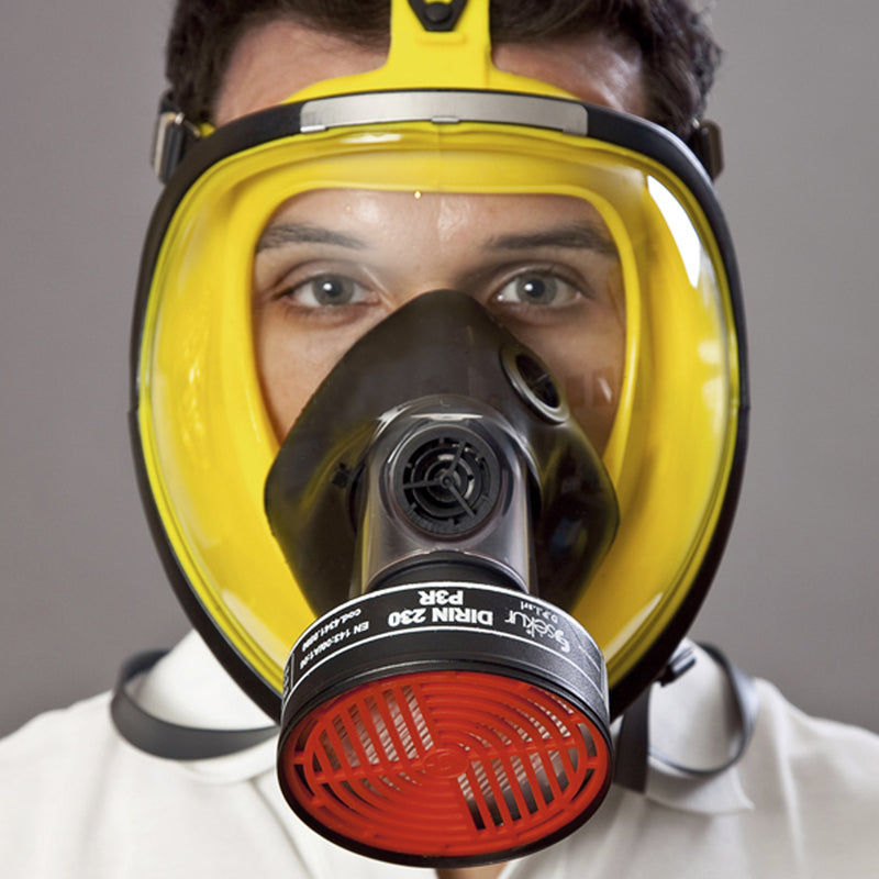 Vollmaske SFERA/Silikone | Klasse 3 | Rundgewinde DIN EN 148-1 | DIN EN 136 | Ekastu Safety