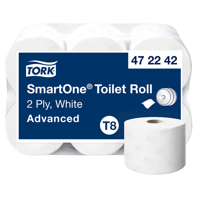 Toilettenpapier SmartOne® T8 | 2-lagig | 207 m | 1150 Blatt | Advanced | TORK 472242