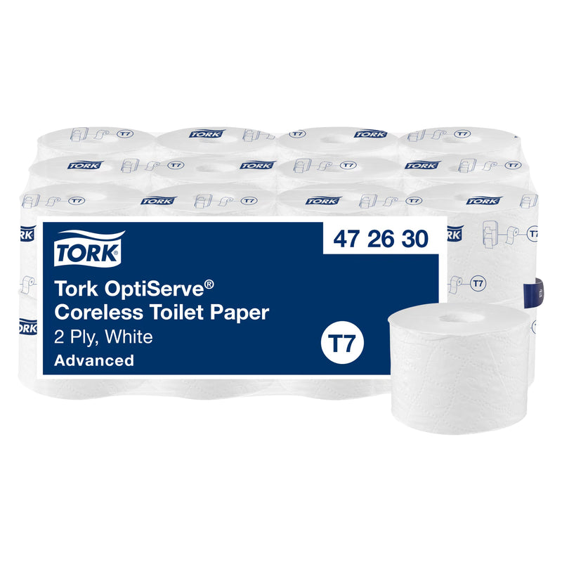 Toilettenpapier OptiServe® T7 | hülsenlos | 2-lagig | 94,3 m | 820 Blatt | Advanced | TORK 472630