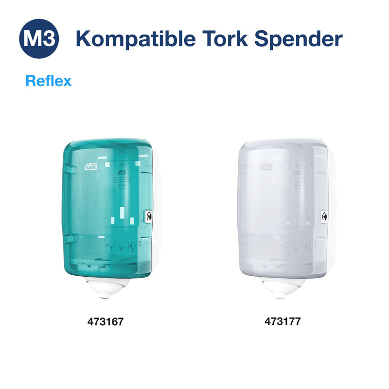 Reflex™-Papierwischtücher M3 | Recycling | Centerfeed | SmartCore® | 1-lagig | 120.05 m | 343 Blatt | Advanced | TORK 473246