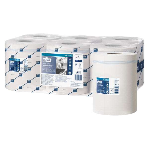Reflex™-Papierwischtücher M4 | Recycling | Centerfeed | SmartCore® | 1-lagig | 113.90 m | 340 Blatt | Premium | TORK 473412