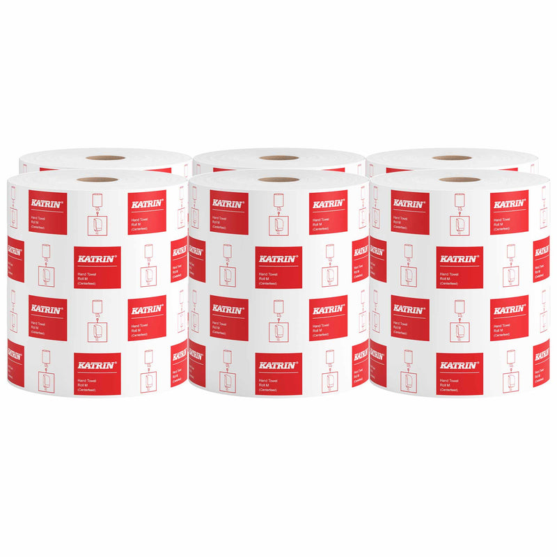 Handtuchrollen | Centerfeed | 300 m x 20,5 cm | 1-lagig | 100% Zellstoff | Katrin M1