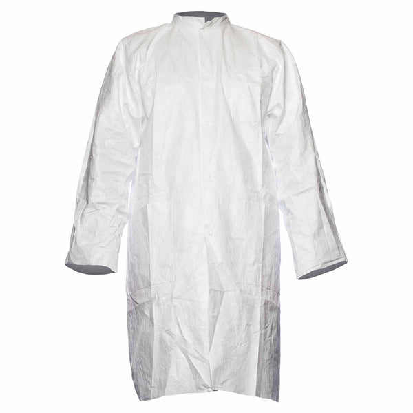 Einweg-Laborkittel Tyvek® 500 PL30 | mit Druckknöpfen & Taschen | Kategorie 3