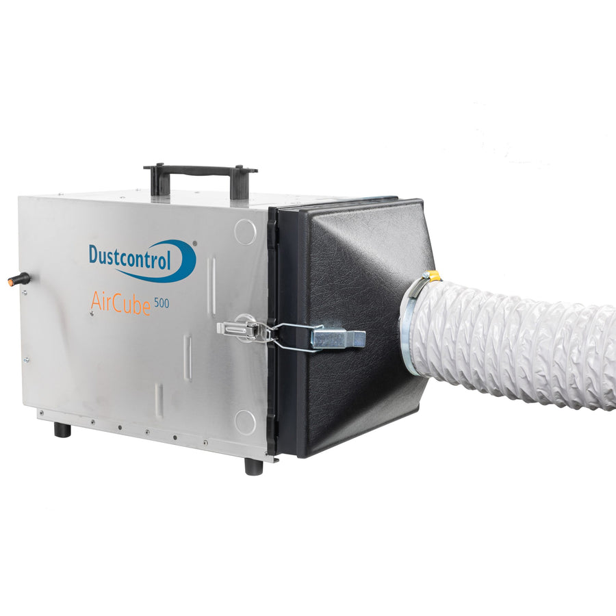 Bau-Luftreiniger DC AirCube 500 | 500 m³/h | HEPA H13 | inkl. Schlauch | Dustcontrol