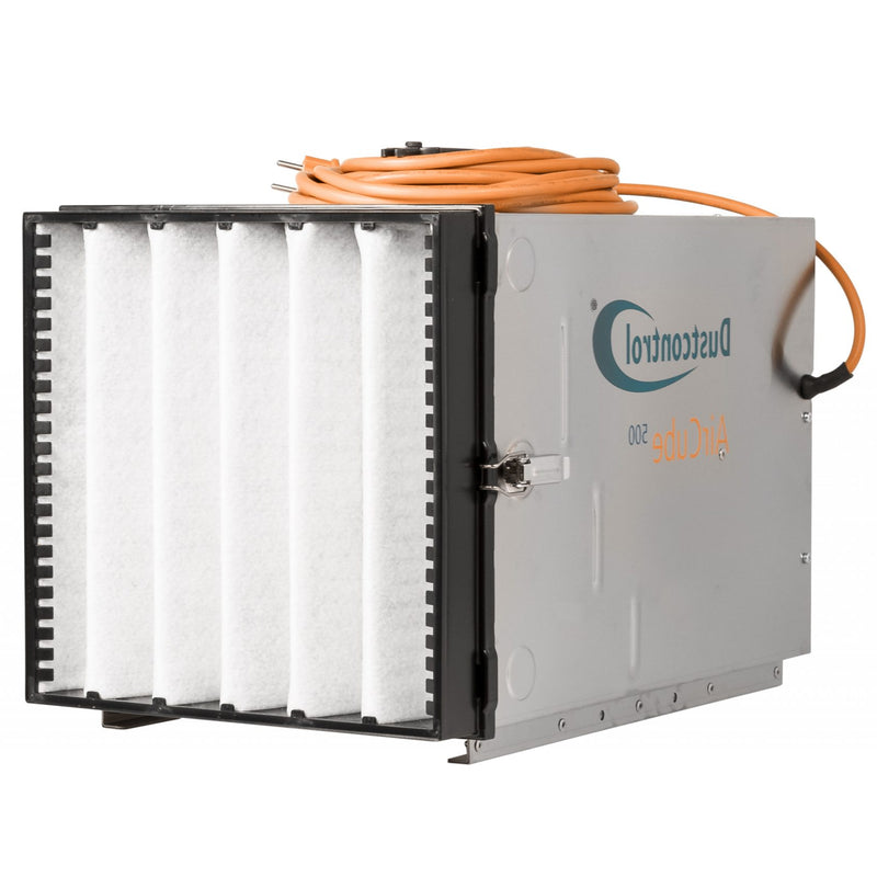 Bau-Luftreiniger DC AirCube 500 | 500 m³/h | HEPA H13 | inkl. Schlauch | Dustcontrol