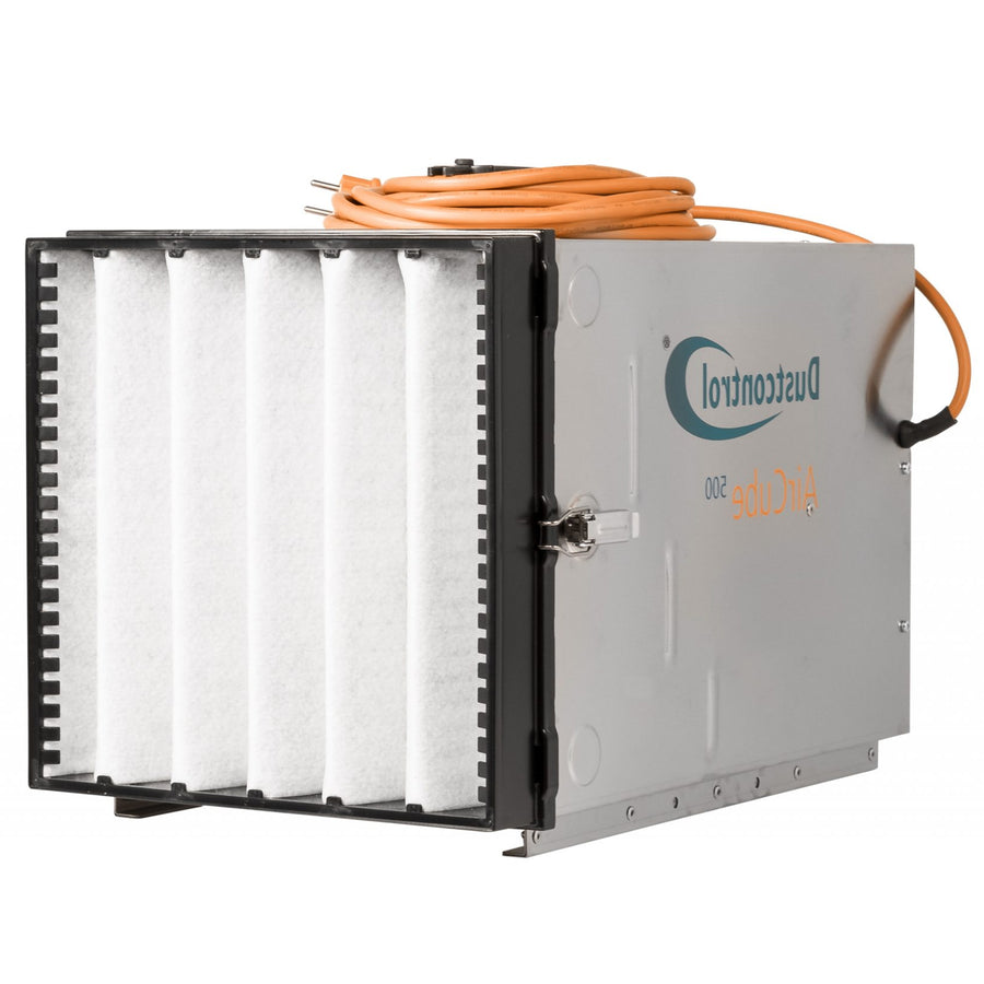 Bau-Luftreiniger DC AirCube 500 | 500 m³/h | HEPA H13 | inkl. Schlauch | Dustcontrol