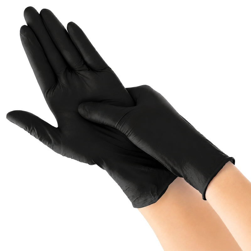 Einweg-Nitrilhandschuhe Schwarz | latexfrei & ungepudert | antistatisch | lebensmittelgeeignet | SHOWA 6112PF EBT