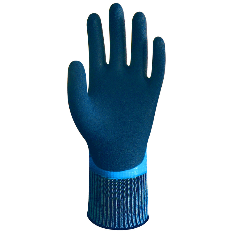 Nylon-Arbeitshandschuhe | Kat II | Latex-Vollbeschichtung | wasserdicht | griffsicher bei Nässe | Wonder Grip® WG-318 Aqua