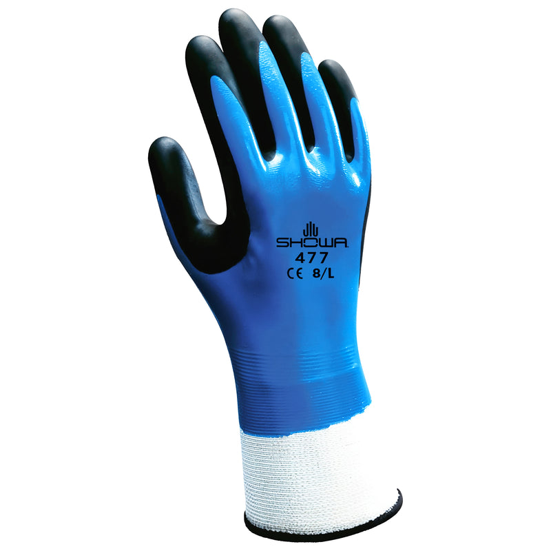 Nylon-Kälteschutz-Handschuhe | Kontaktkälte: Basis | wasserdicht | EN 511: 011 | Kat II | Schaumstoff-Nitril-Beschichtung | SHOWA™ 477