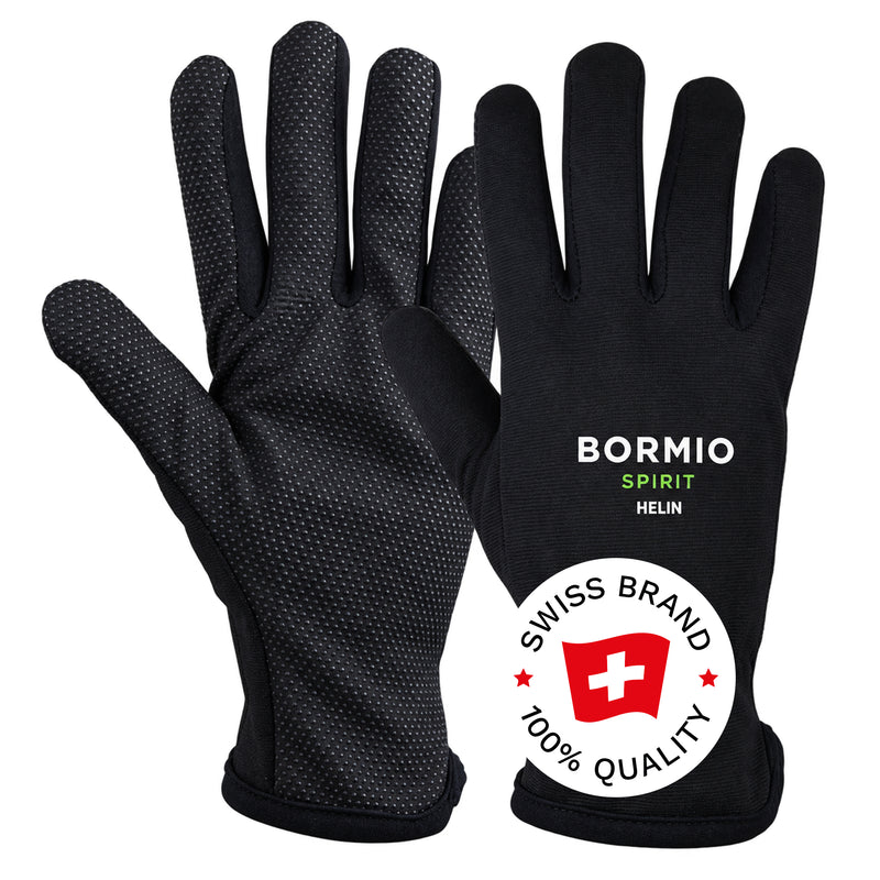 BORMIO SPIRIT Helin Kälteschutzhandschuhe, überlappendes Paar, Swiss-Brand-Button