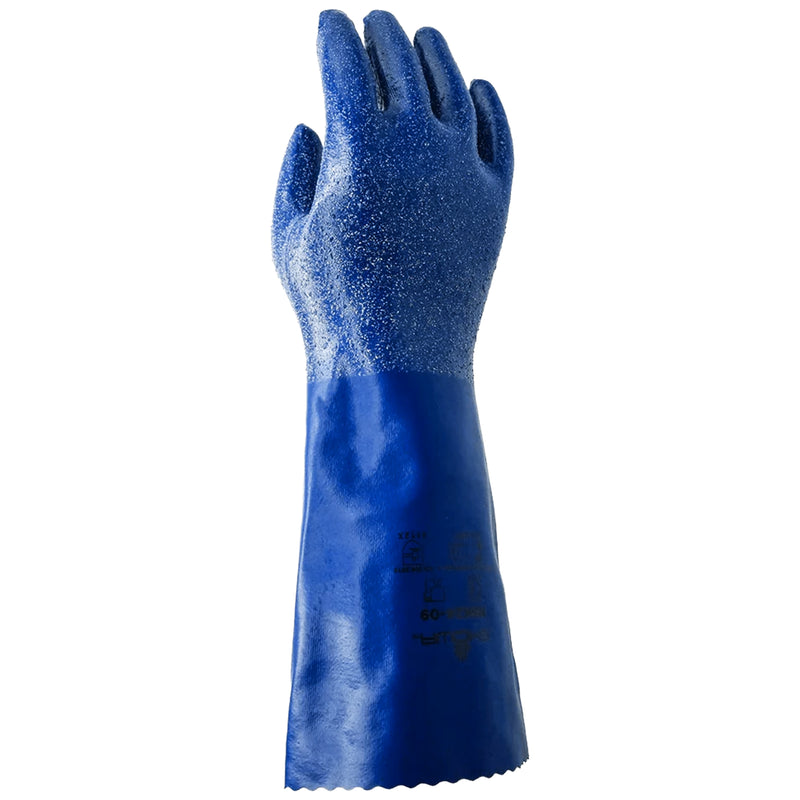 Nitril-Chemikalien-Schutzhandschuhe | Typ A | EN ISO 374-5 für Bakterien & Pilze | abrieb-, schnitt- & reissfest | lebensmittelgeeignet | Kat III | Nitril-Beschichtung | Eco Best Technology® | SHOWA™ NSK24