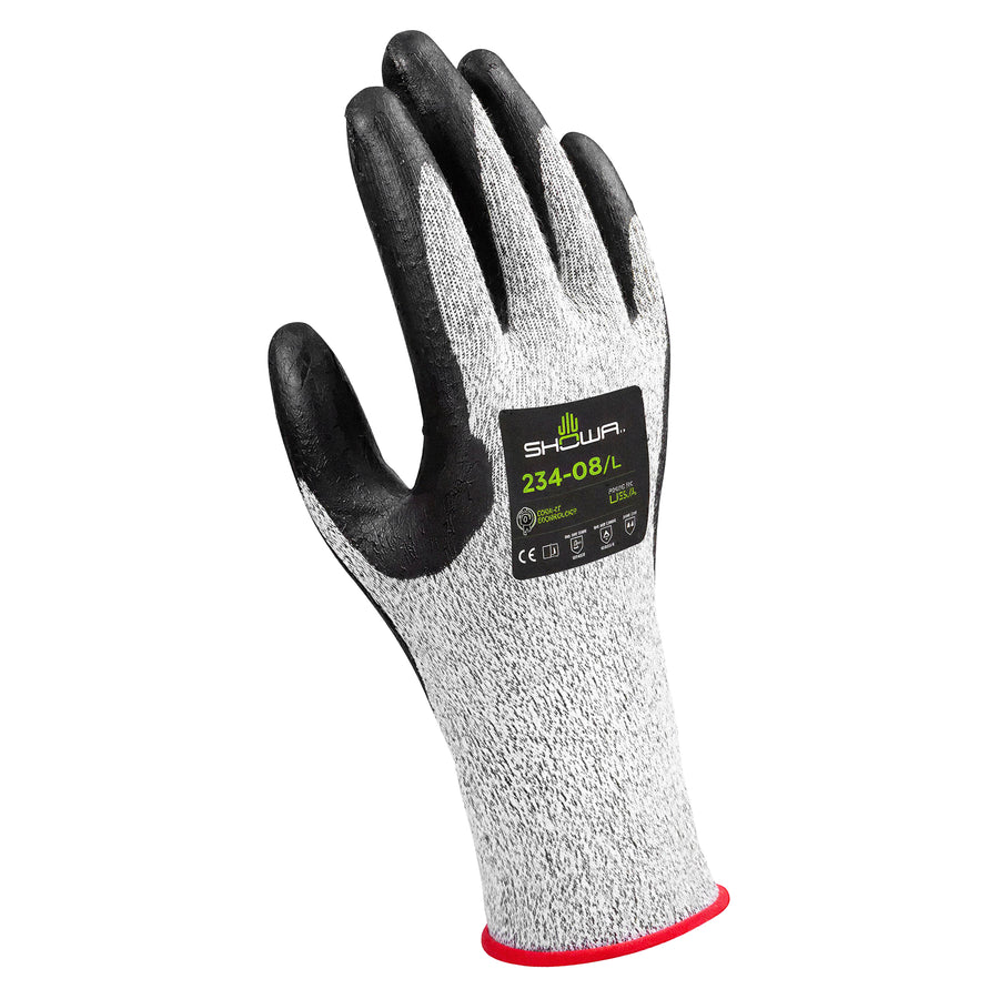 Elasthan-Schnittschutz-Handschuhe | Stufe D | Kat II | Nitril-Beschichtung | HPPE verstärkt | SHOWA™ 234