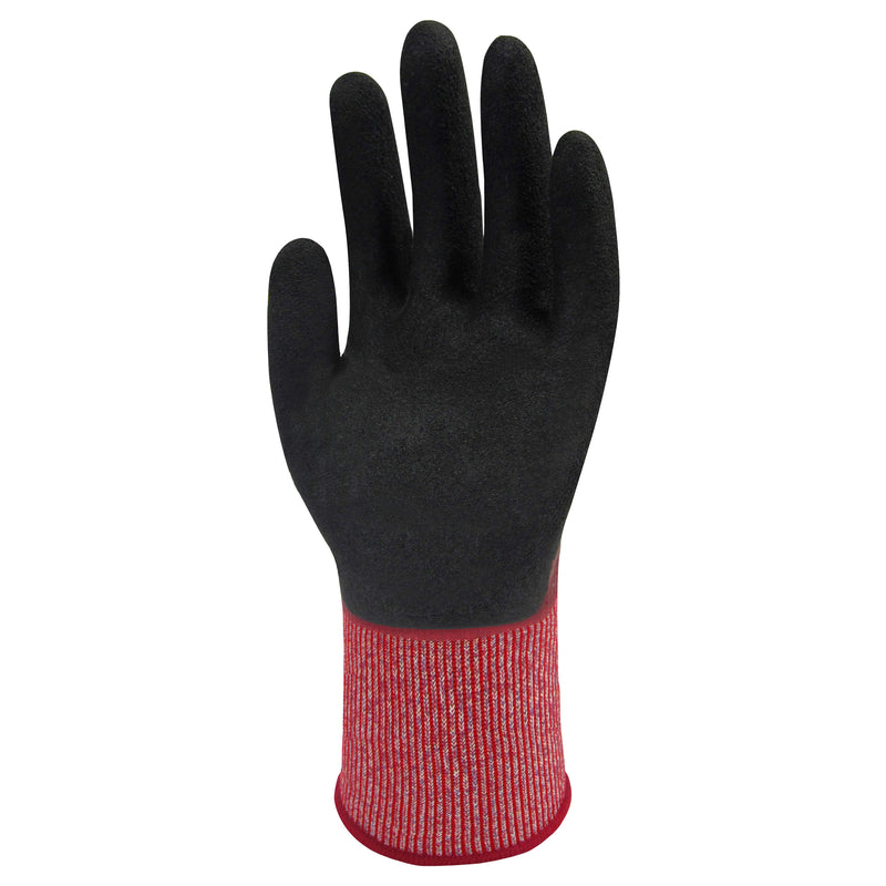 HPPE-Mineralfaser-Schnittschutz-Handschuhe | Stufe D | Kat II | Nitril-Vollbeschichtung | öl- & flüssigkeitsbeständig | Wonder Grip® WG-718 DEXCUT®