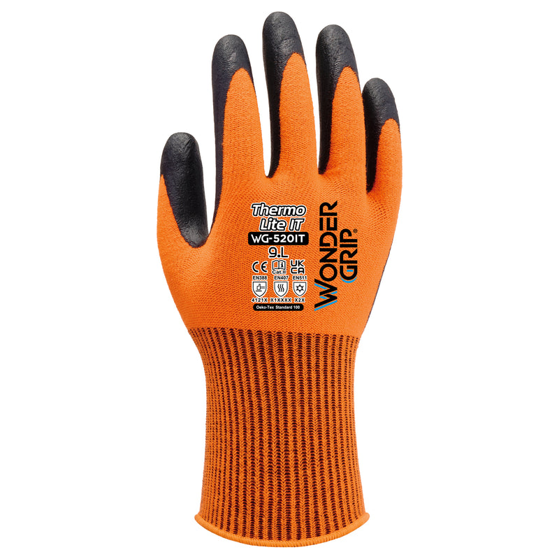 Acryl-Spandex-Kälteschutzhandschuhe | Kat II | Nitril-Beschichtung | Kontaktkälte Stufe 1 | Touchscreen-fähig | Wonder Grip® WG-520IT THERMO LITE IT