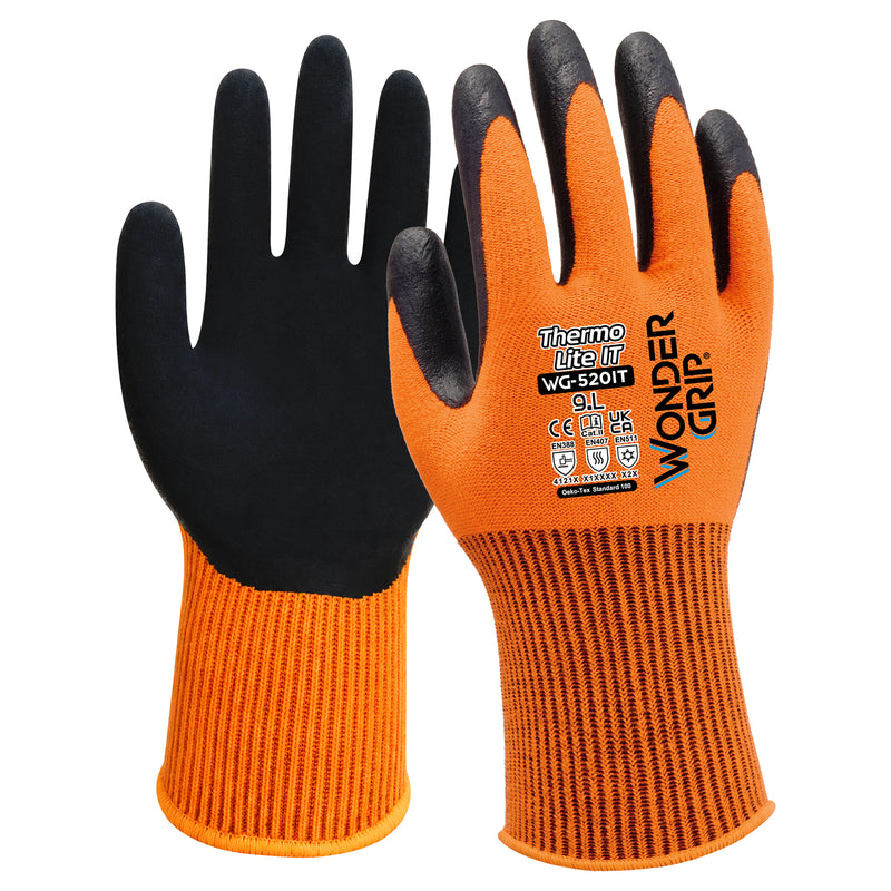 Acryl-Spandex-Kälteschutzhandschuhe | Kat II | Nitril-Beschichtung | Kontaktkälte Stufe 1 | Touchscreen-fähig | Wonder Grip® WG-520IT THERMO LITE IT