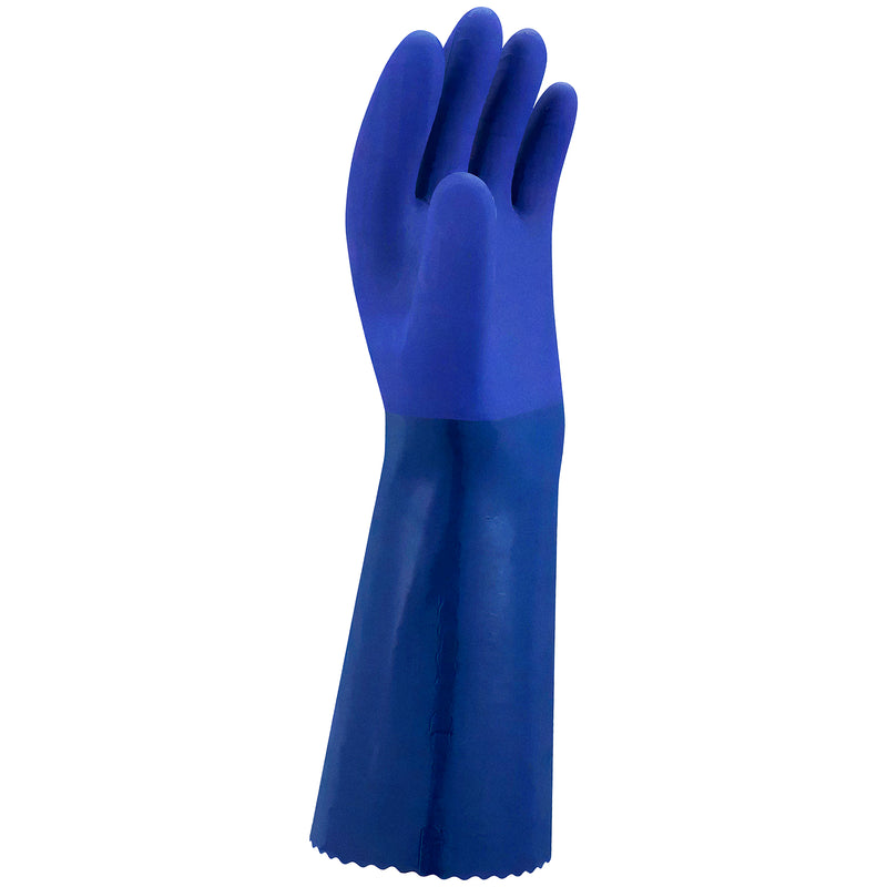 PE-Chemikalien-Schutzhandschuhe | Typ A | EN ISO 374-5 für Bakterien & Pilze | abrieb-, schnitt- & reissfest | lebensmittelgeeignet | Kat III | Nitril-Beschichtung | SHOWA™ CS701