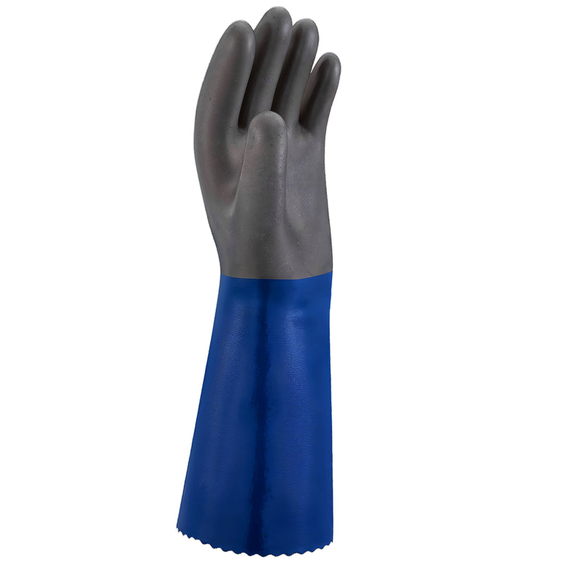 PE-Chemikalien-Schutzhandschuhe | Typ A | EN ISO 374-5 für Bakterien & Pilze | abrieb-, schnitt- & reissfest | Kat III | mikroporöse Nitril-Beschichtung | SHOWA™ CS711