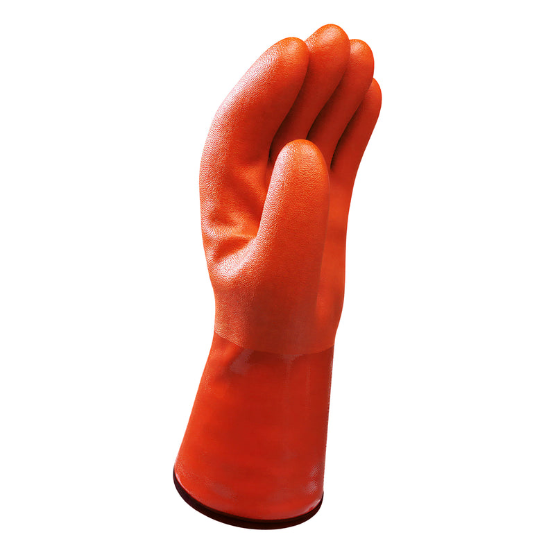 PVC-Kälte-/Chemikalienschutz-Handschuhe | Typ C | Windkälte: Basis | Kontaktkälte: Verstärkt | wasserdicht | EN 511: 121 | EN ISO 374-5 für Bakterien & Pilze | abrieb-, schnitt- & reissfest | Kat III | PVC-Beschichtung | SHOWA™ 460