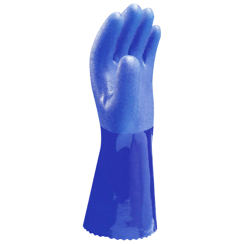 PVC-Chemikalien-Schutzhandschuhe | Typ B | EN ISO 374-5 für Bakterien & Pilze | abrieb-, schnitt- & reissfest | Kat III | PVC-Beschichtung | SHOWA™ 650