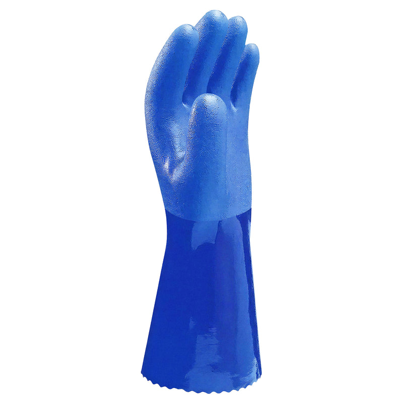 PVC-Chemikalien-Schutzhandschuhe | Typ B | EN ISO 374-5 für Bakterien & Pilze | abrieb-, schnitt- & reissfest | Kat III | PVC-Beschichtung | SHOWA™ 660