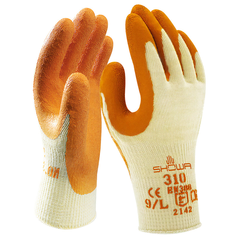 Baumwoll-Arbeitshandschuhe | Kat II | Latex-Beschichtung | griff- & abriebfest | atmungsaktiv | SHOWA™ 310